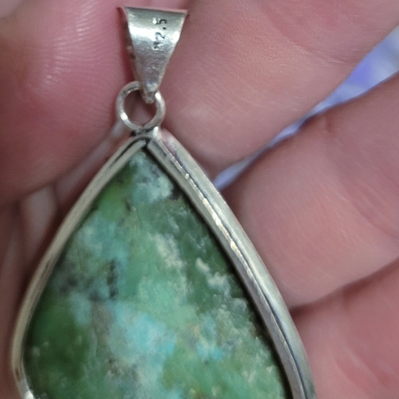 🩵 Genuine African Turquoise Pendant - Picture 3 of 3